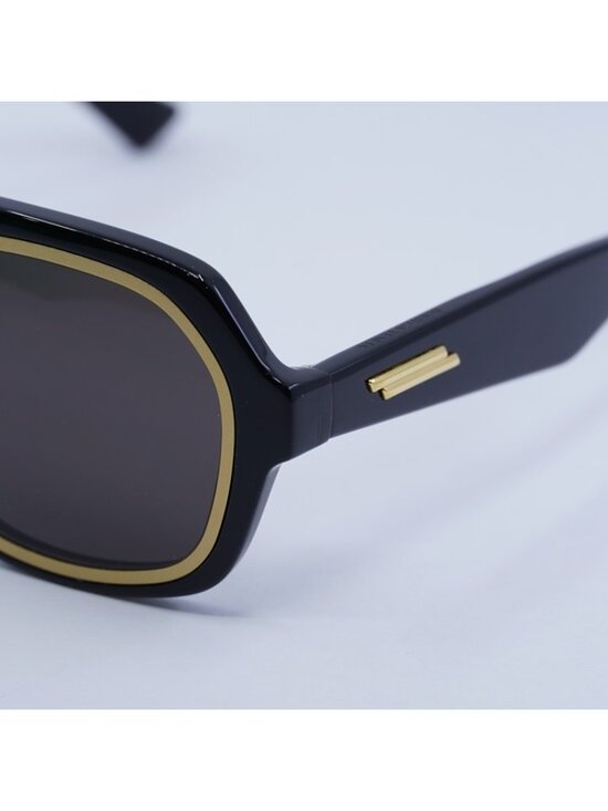 Bottega Veneta BV1217S 001 Sunglasses Black Aviator Frame, Grey Lenses main image 8